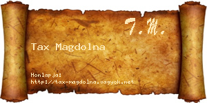 Tax Magdolna névjegykártya